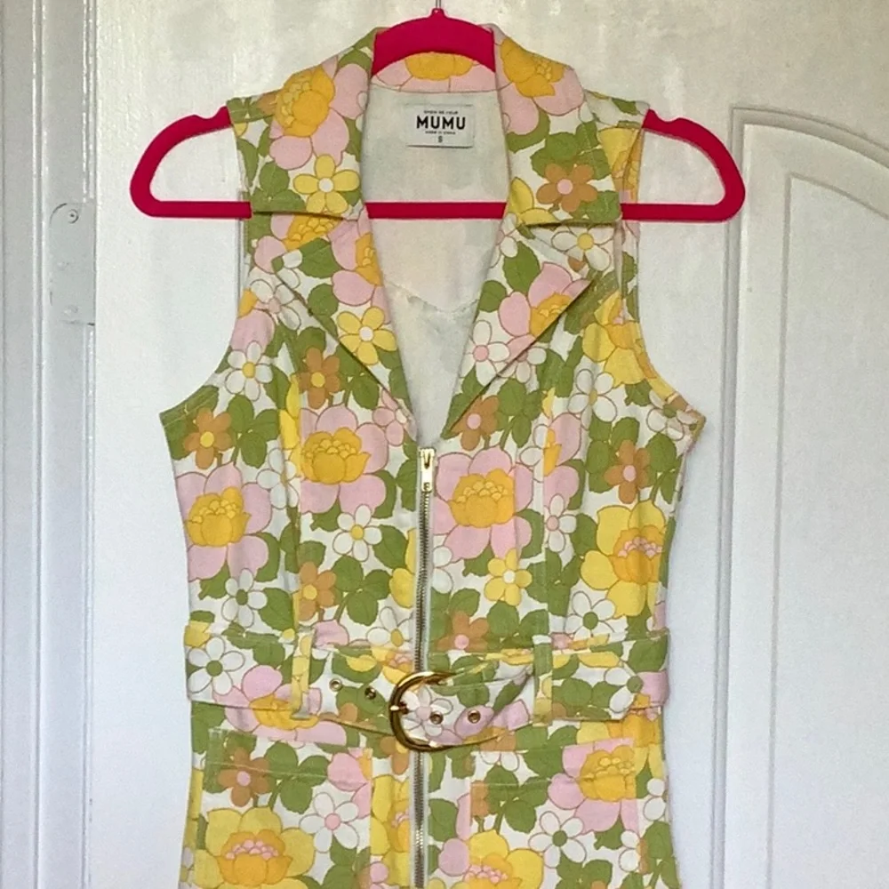 Show Me Your MuMu Floral Jumpsuit in Yellow and Green - Picture 7 of 10